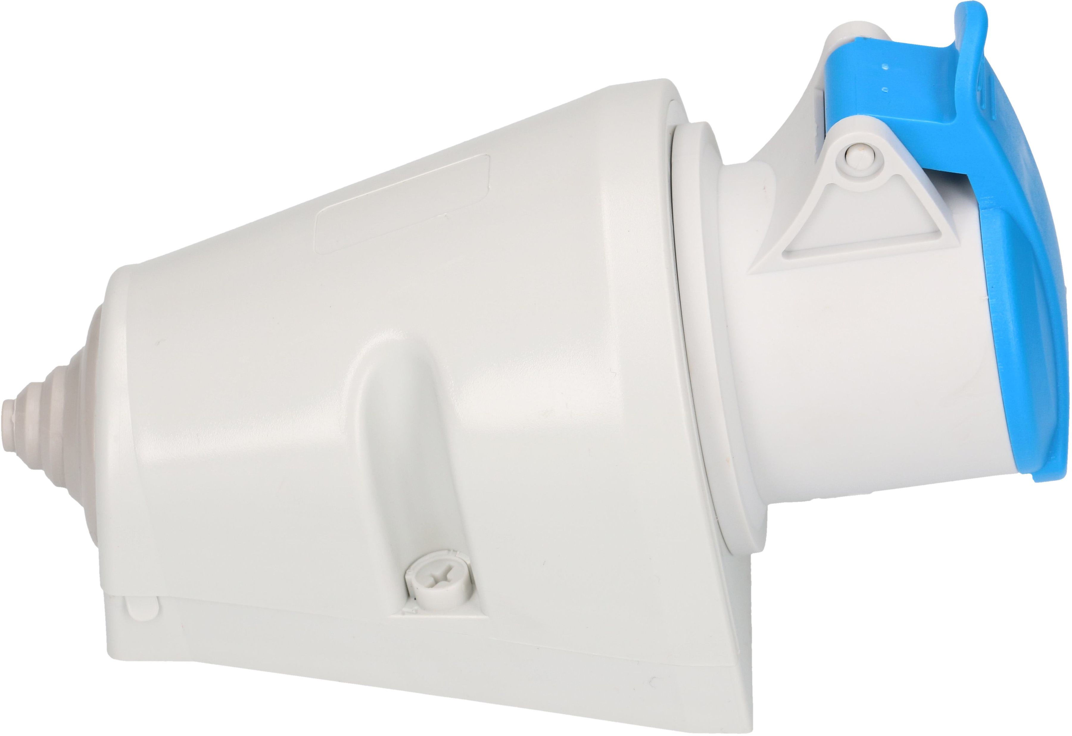 prise murale CEE 2P+E 230V/16A bleu IP44