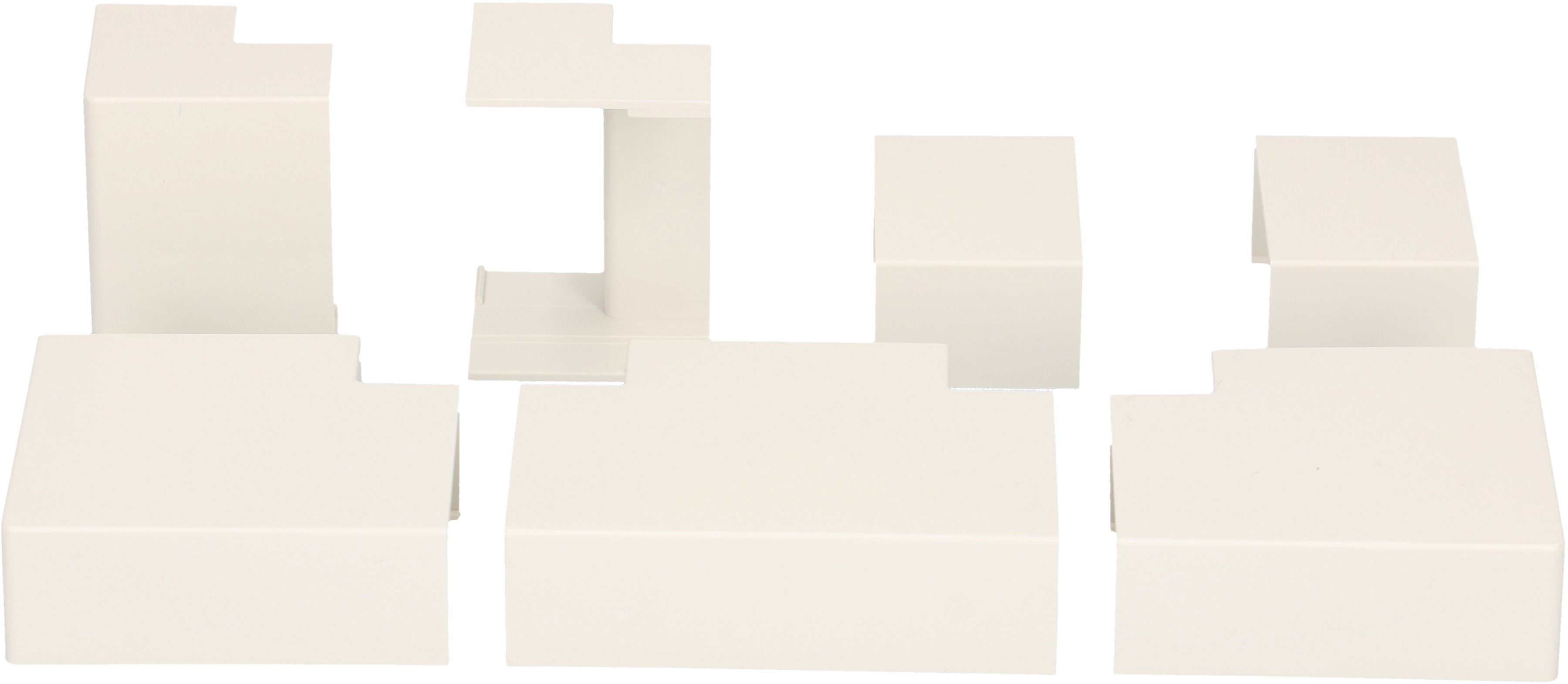 Kabelkanal Verbindungen 35x16mm weiss assortiert 7-teilig