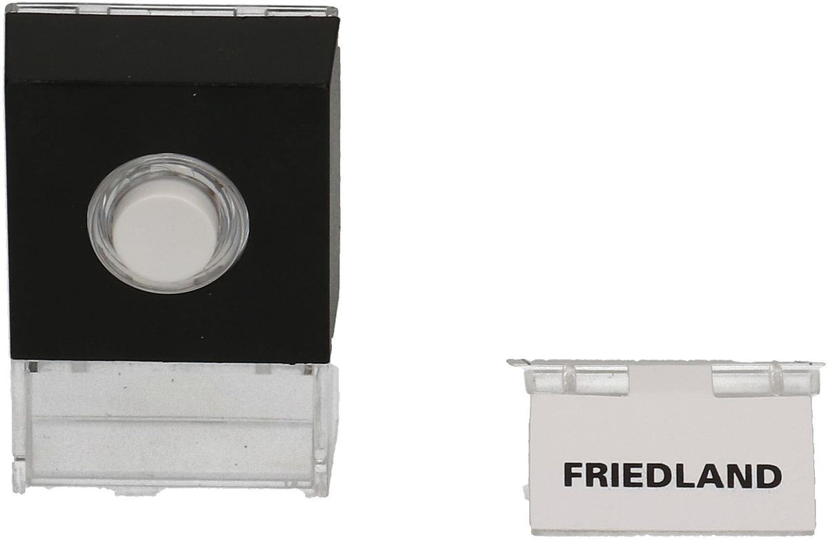 Bouton-poussoir Pushlite noir lumineux