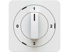 Dreh-/Schlüsselschalter 0-1-2-3 Frontplatte priamos weiss