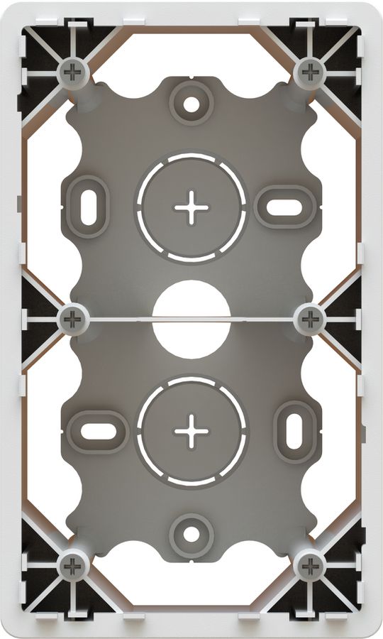 boîtier ta.2x1 AP priamos blanc