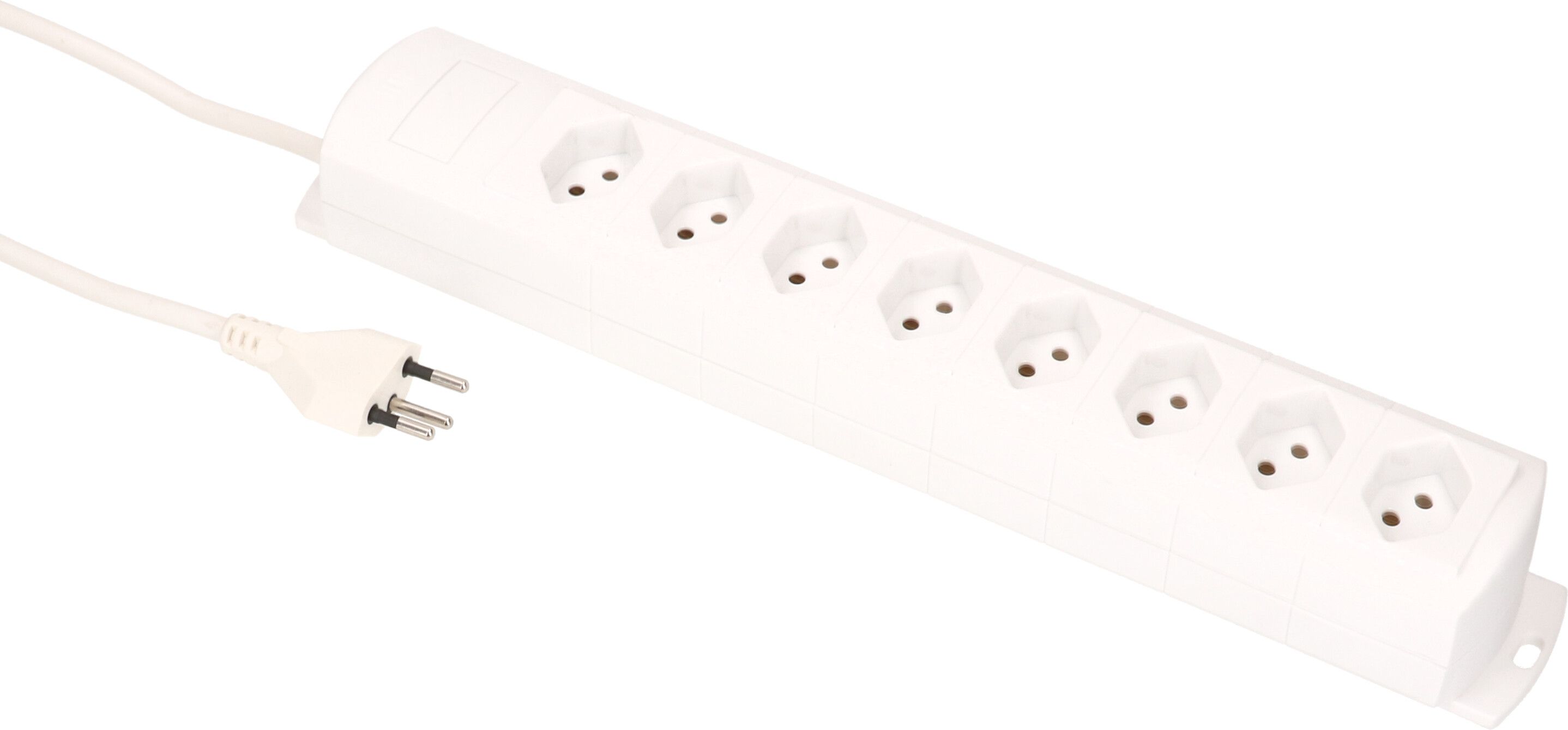 multiprise Prime Line 8x type 13 blanc 5m