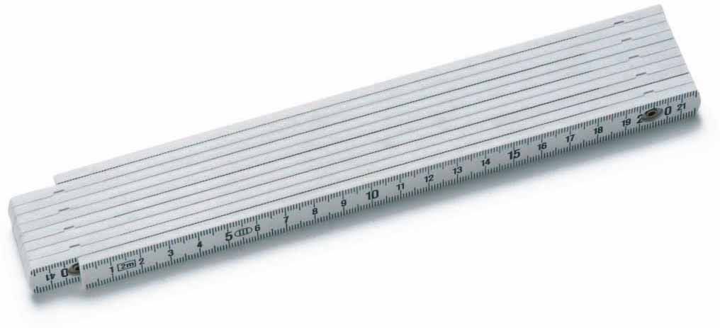 Mètre pliant 10 branches L=2m réglage en mm des deux côtés