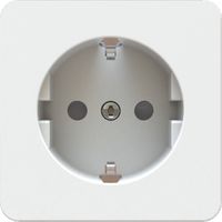 prise 1x Schuko insert avec plaque frontale priamos blanc