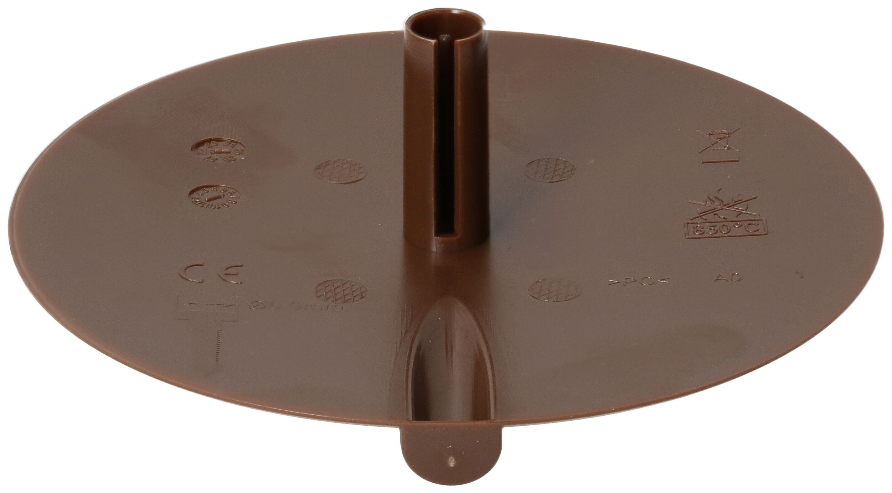 rosette de plafond rond plat é. ressort + en. de câble enfich. bn