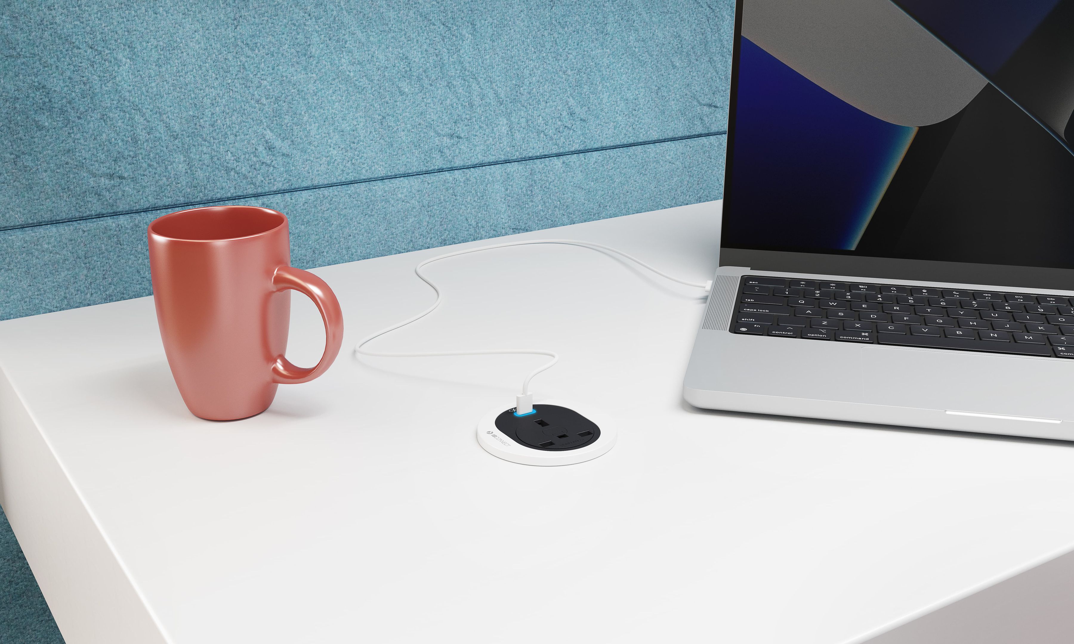 ATOM presa multipla nero 1x Schuko 1x USB-C 60W