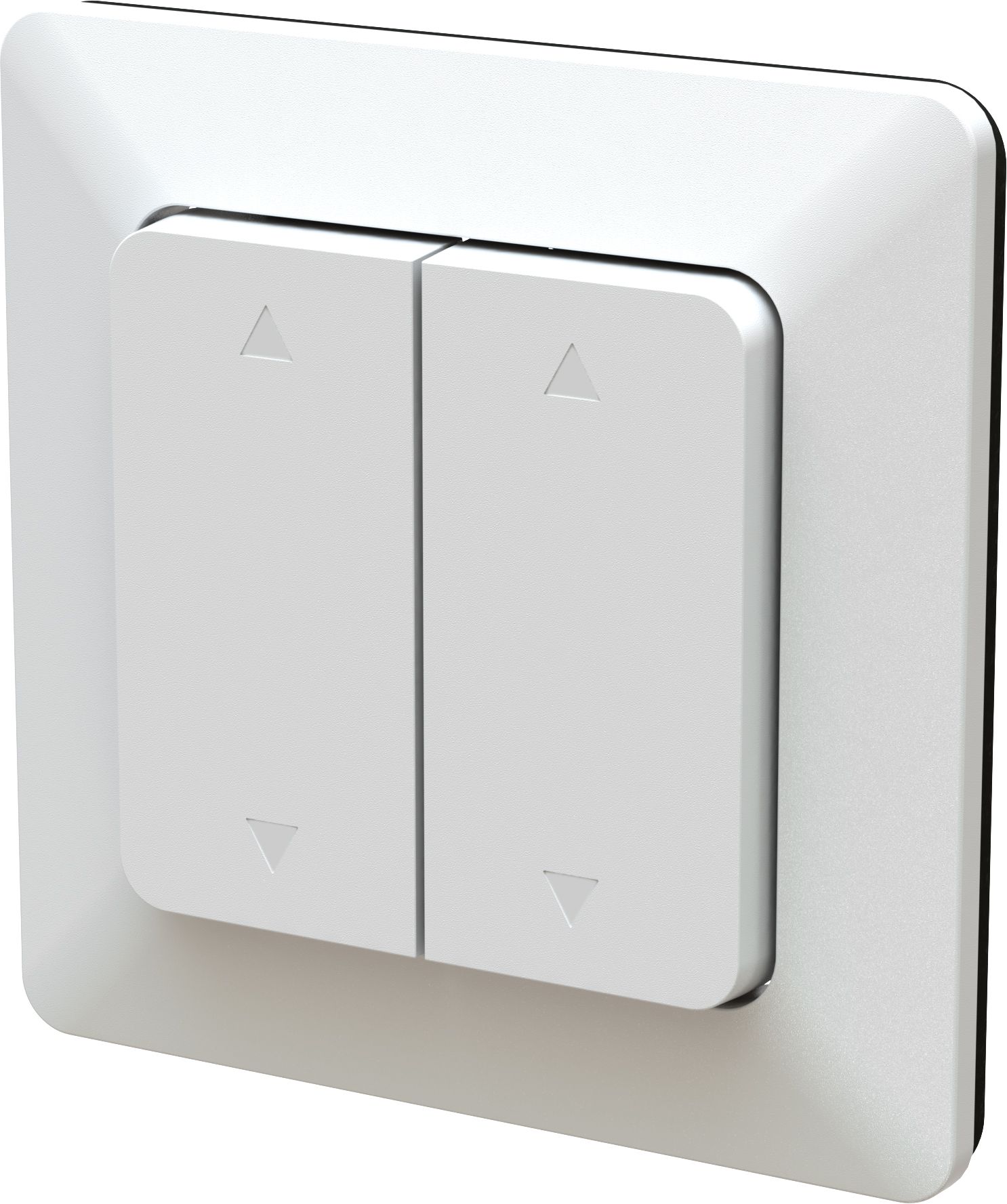 pulsante basculante doppio 2x tapparelle INC priamos bianco