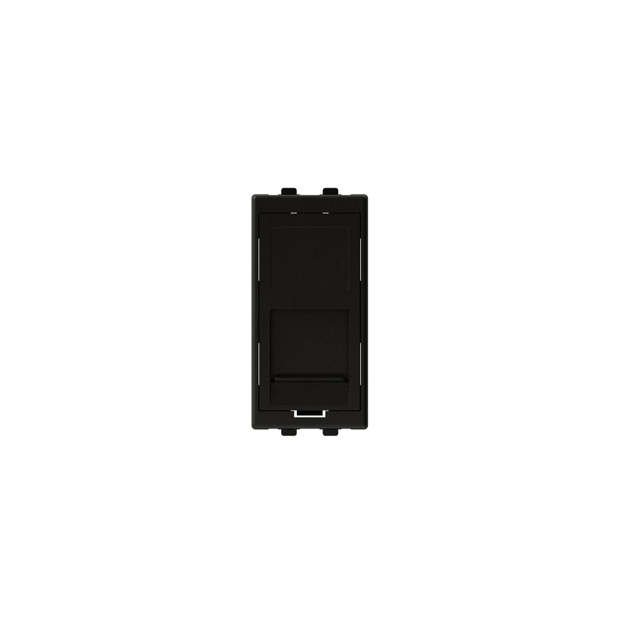 accessoire multimédia 45x22.5 anthracite couverture pour 1x RJ45