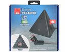 Energy Pyramide multiprise 2x type 13 noir USB A+C 2.5m clip-clap