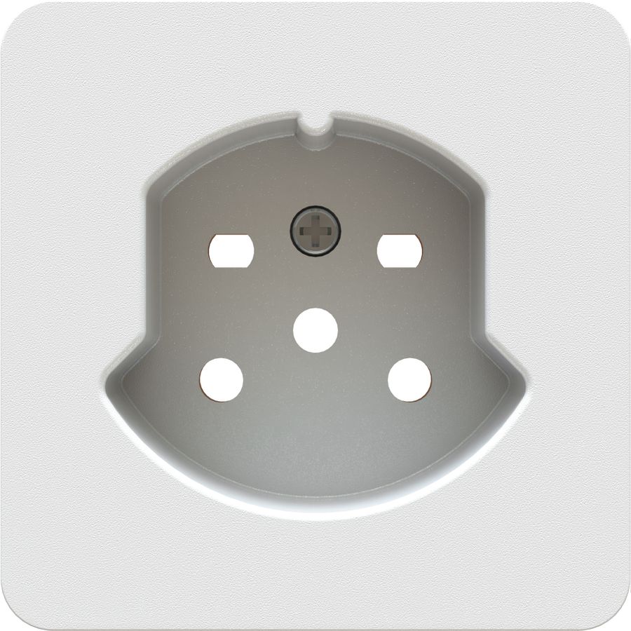 prise 1x type 15 plaque frontale priamos blanc