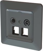 multimédia radio/TV/réseau 11dB ENC priamos anthracite