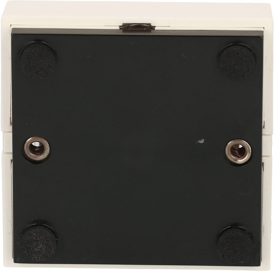 Bouton-poussoir carré blanc ivoire