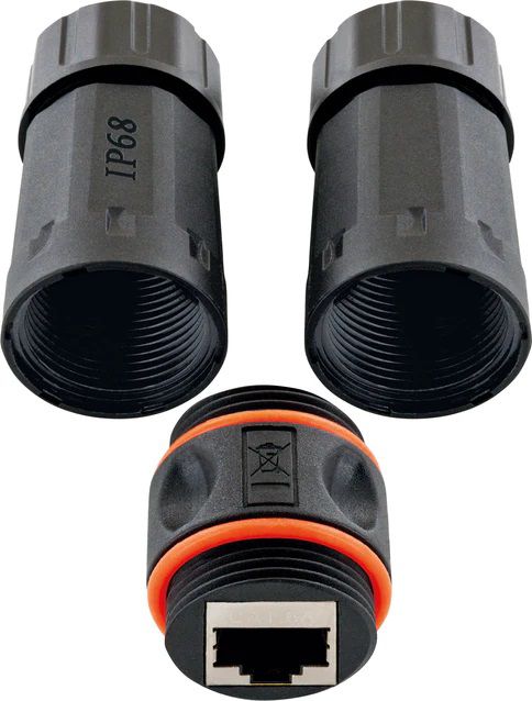connecteur câble IP68 coupleur réseau double Cat. 6A