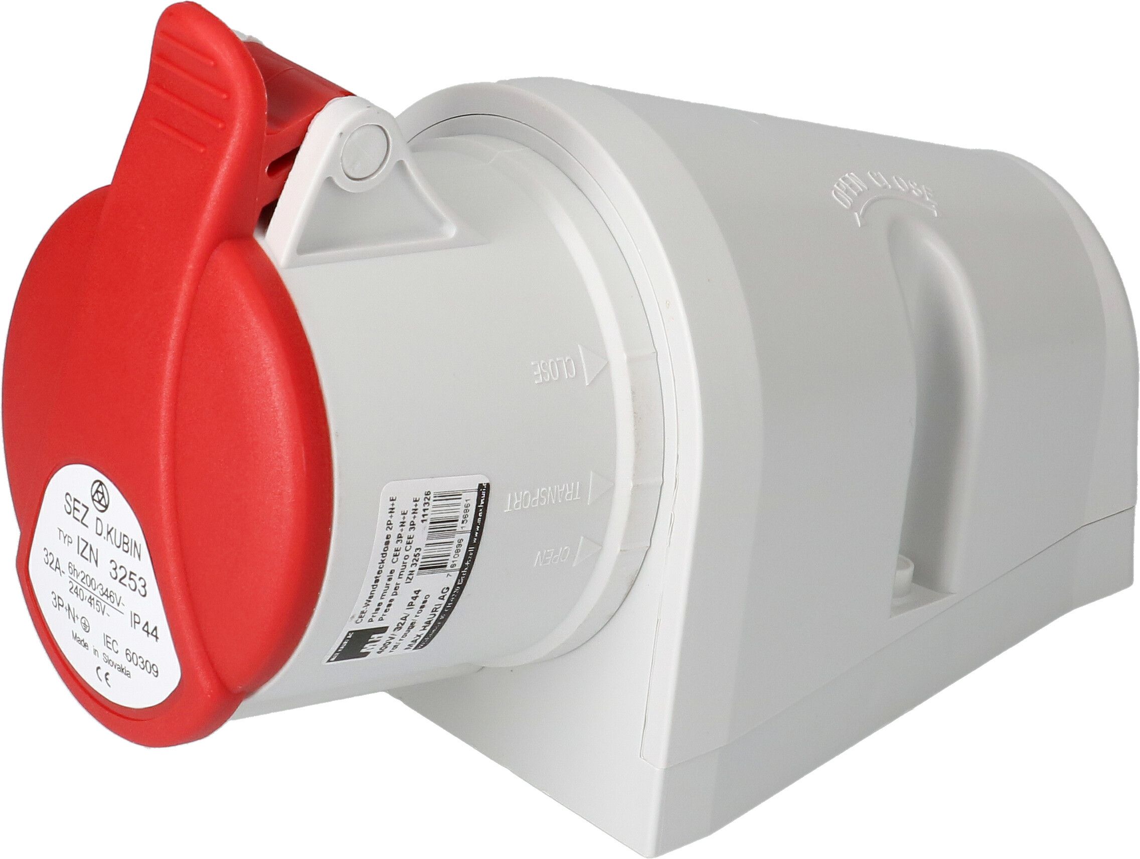 prise murale CEE 3P+N+E 400V/32A rouge IP44