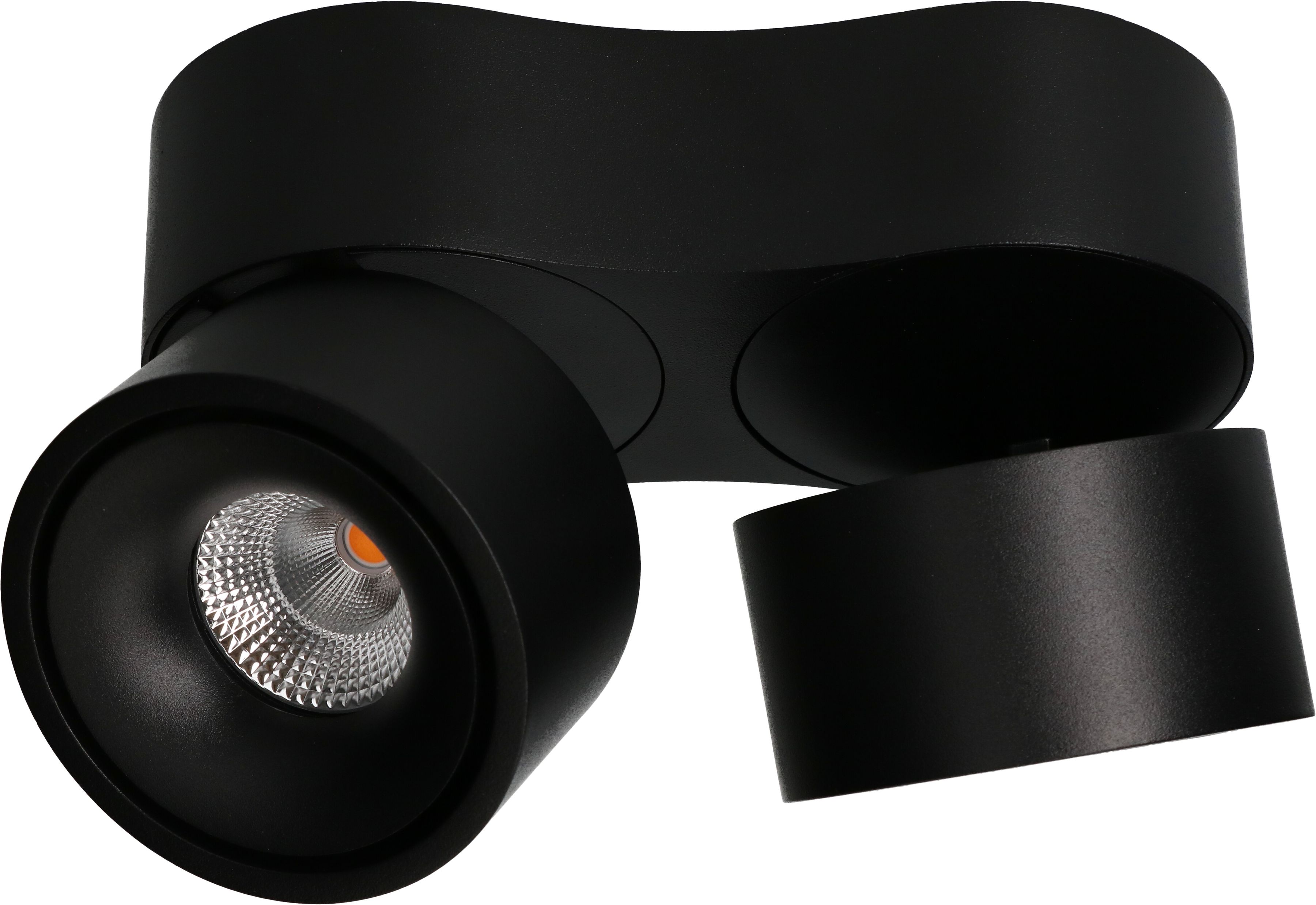 LED plafonnier DOUBLE SHINE noir 3000K 2200lm 2x 36°