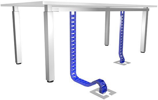 garniture serpentine de câble 3 Qube 0.75-0.80m noir RAL9005