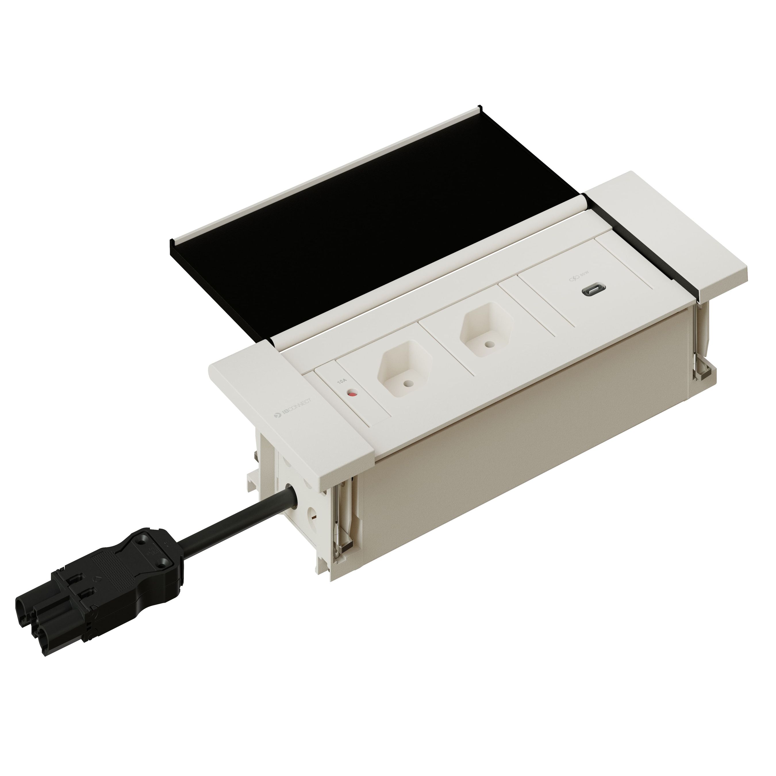 NEXO bloc multiprise blanc 2x type 13 1x USB-C 60W