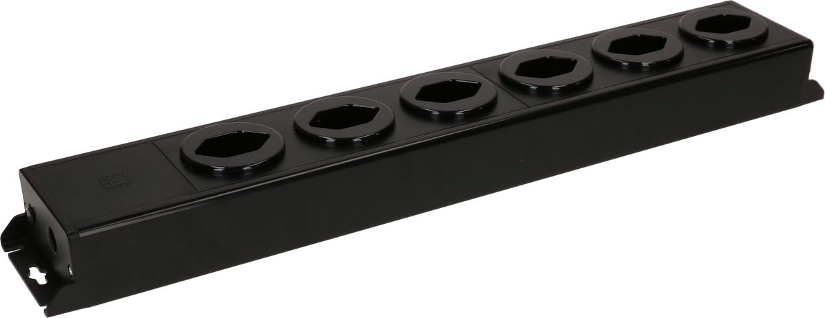 multiprise Power Line 6x type 13 noir/noir