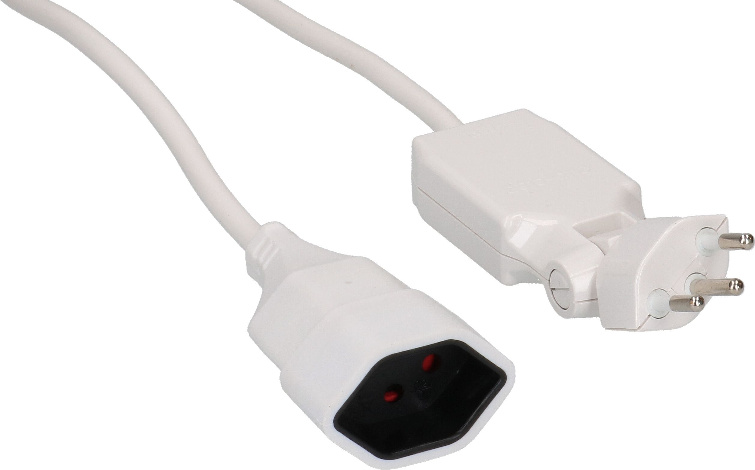 Rallonge TD H05VV-F3G1.0 3m blanc clip-clap OCP type 12 / type 13