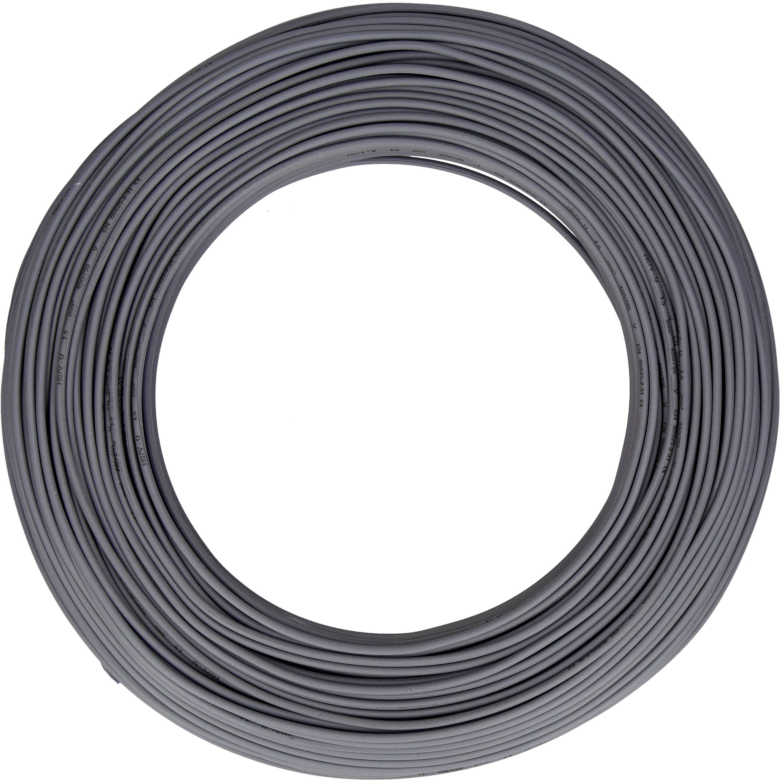 fil en T H07V-U2.5 100m gris