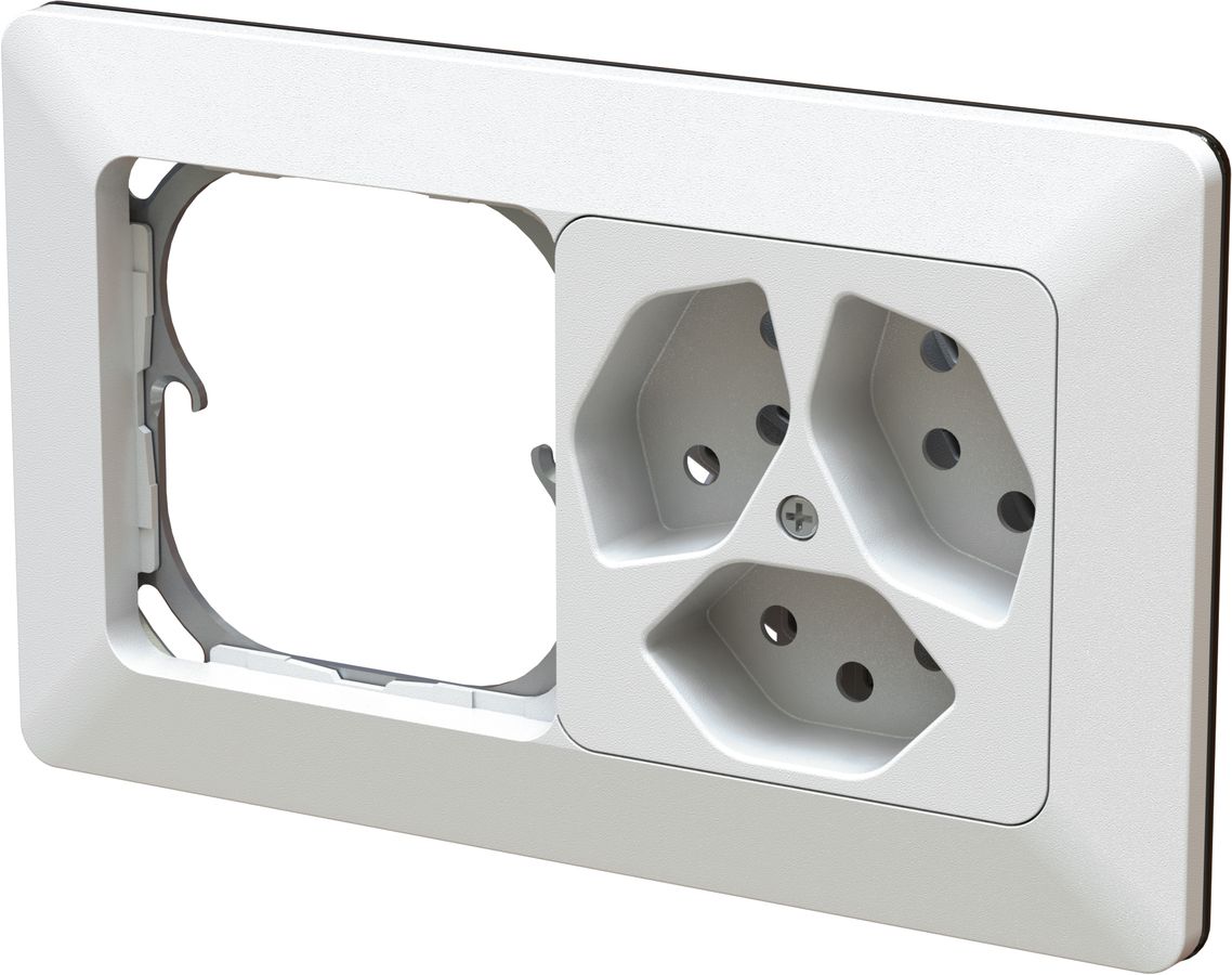 Kombination leer / 3x Typ 13 Gr.1x2 UP priamos weiss