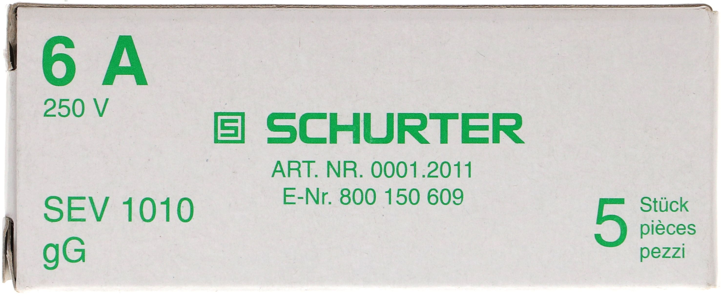 fusible 6A retardé 250V DT-I / 5 pièces