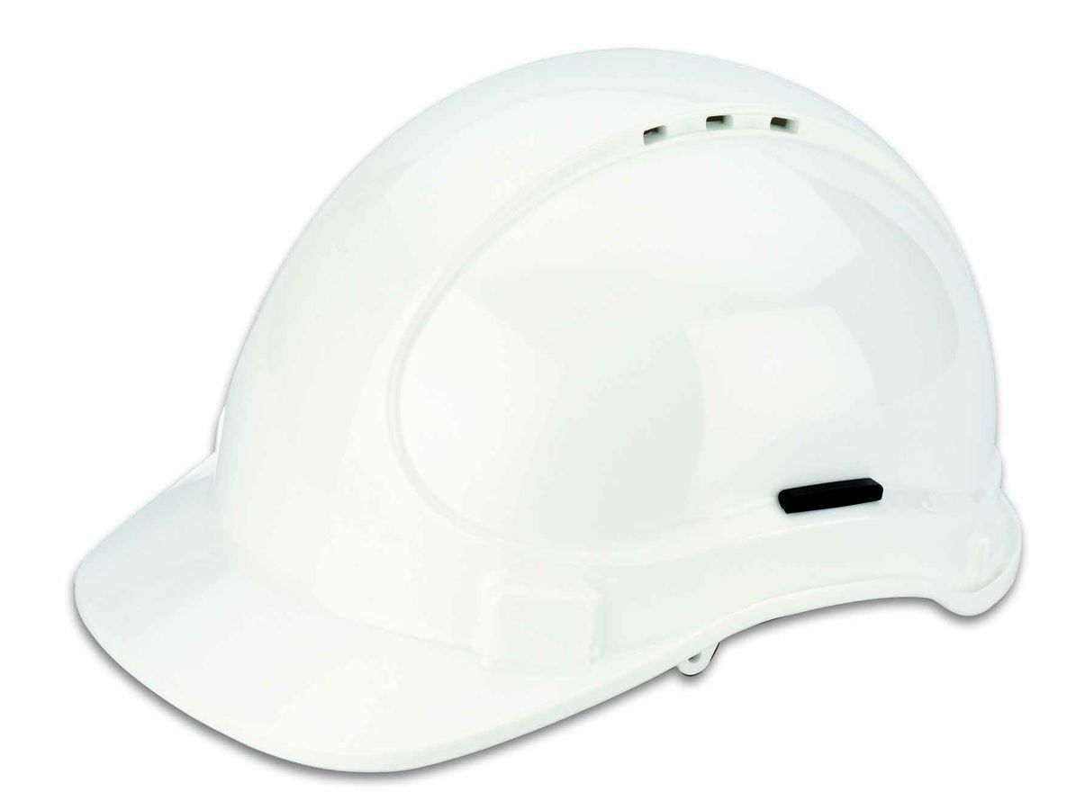 Casque de protection pour électriciens et industriels blanc