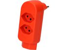 Multi adaptateur ADAPT 2+1x type 13 orange fluo rot. BS