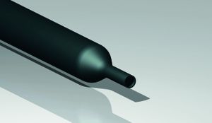 Flexible thermorétra. 1.5/0.7mm 12m 2:1 boîte paroi mince noir