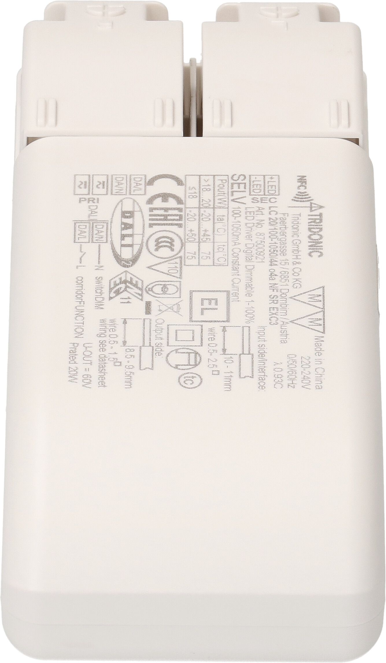 driver constant LED DALI-2 NFC programmé 260mA / 11.44W