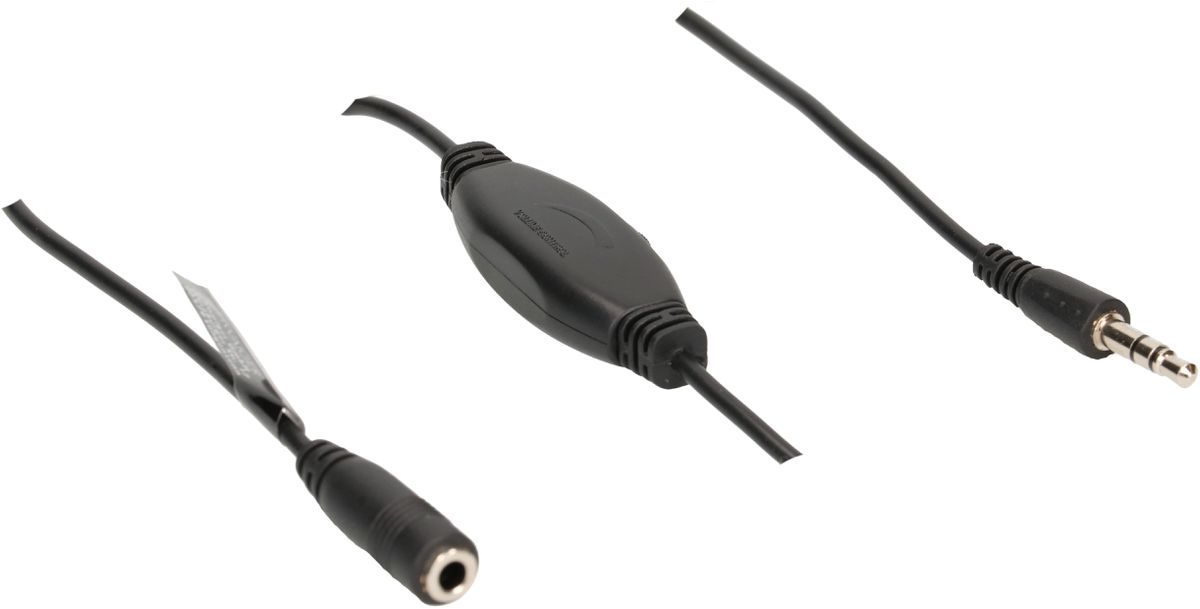 rallonge audio stéréo fiche/prise jack réglage du volume 3m noir