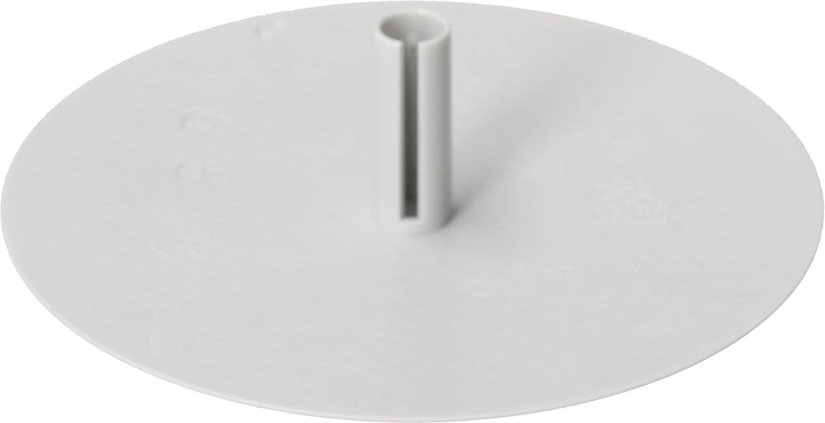 rosette de plafond rond plat étrier à ressort enfichable blanc