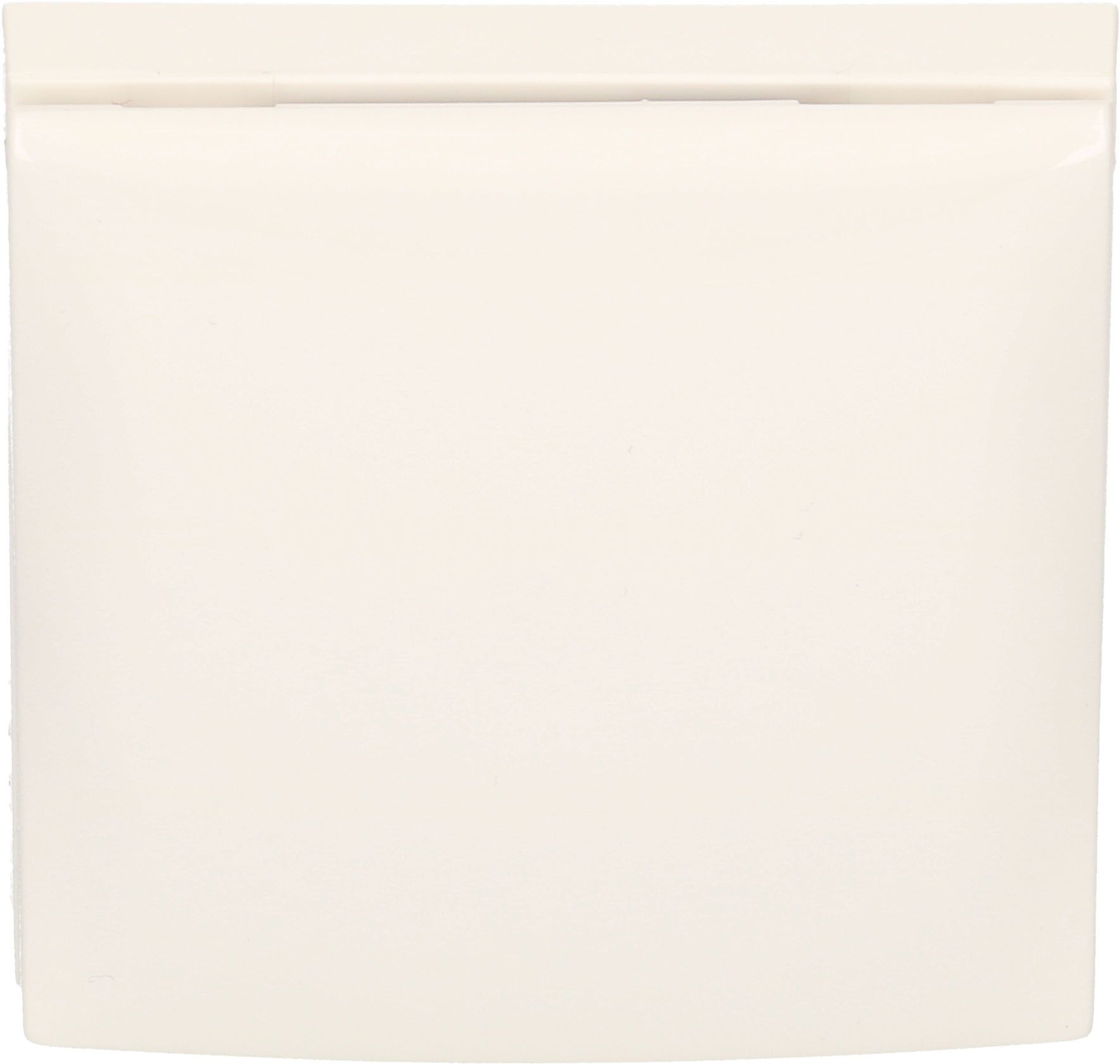 Abdeckrahmen Gr.1 UP mit Klappdeckel Integro weiss hochglanz