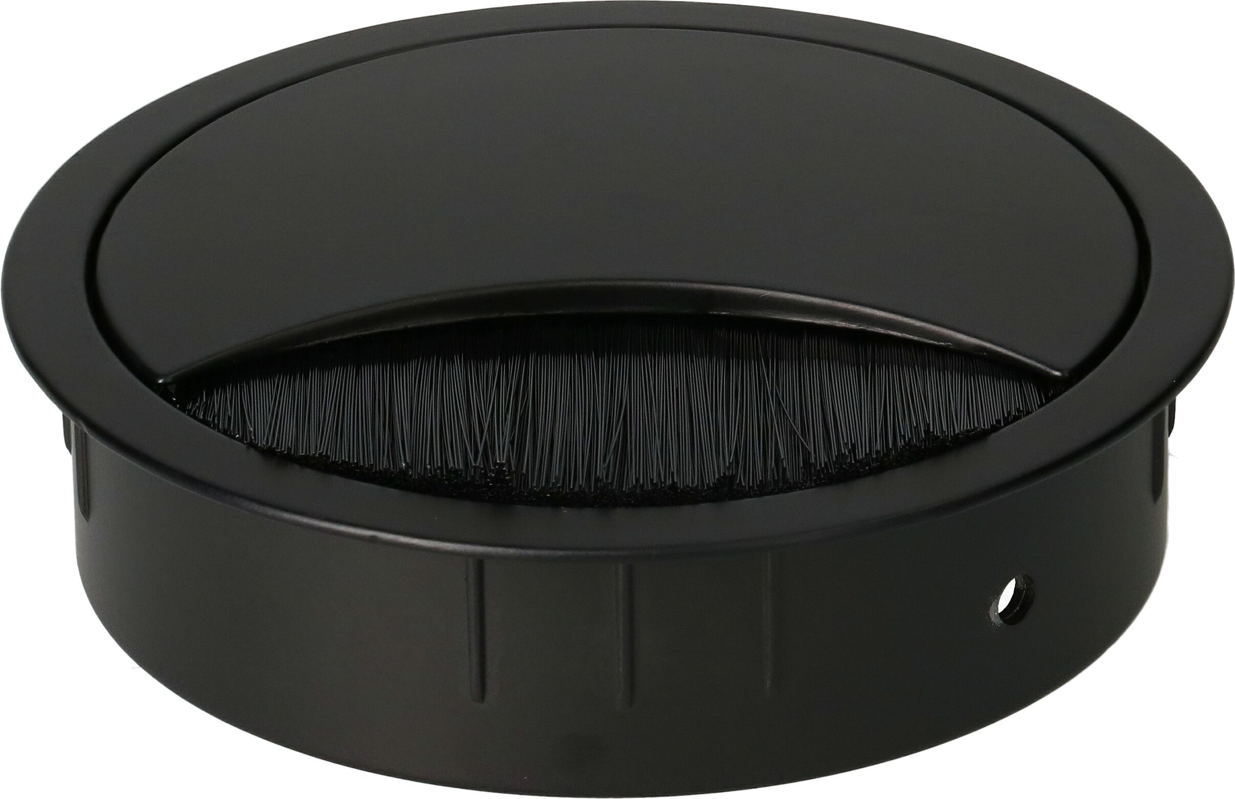 passe-câble 80mm rond noir