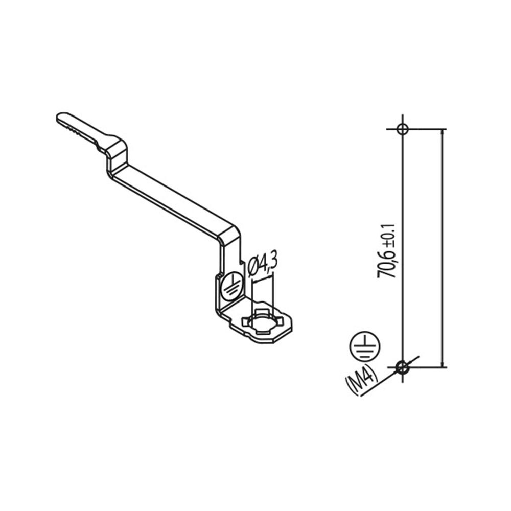 SLK8 Anschlussklemme 5-polig 0.5-2.5mm2 OF weiss