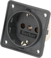 presa 1x Schuko apparecchio + placca frontale Berker Integro ant.