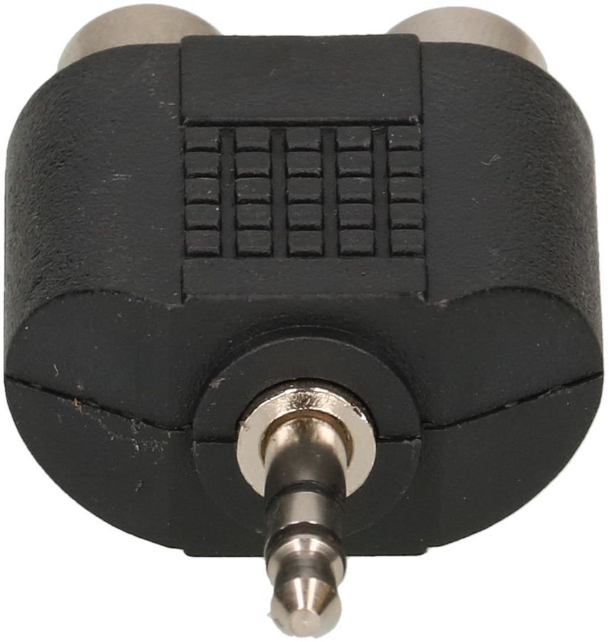 adaptateur Y audio stéréo fiche jack/prise RCA noir