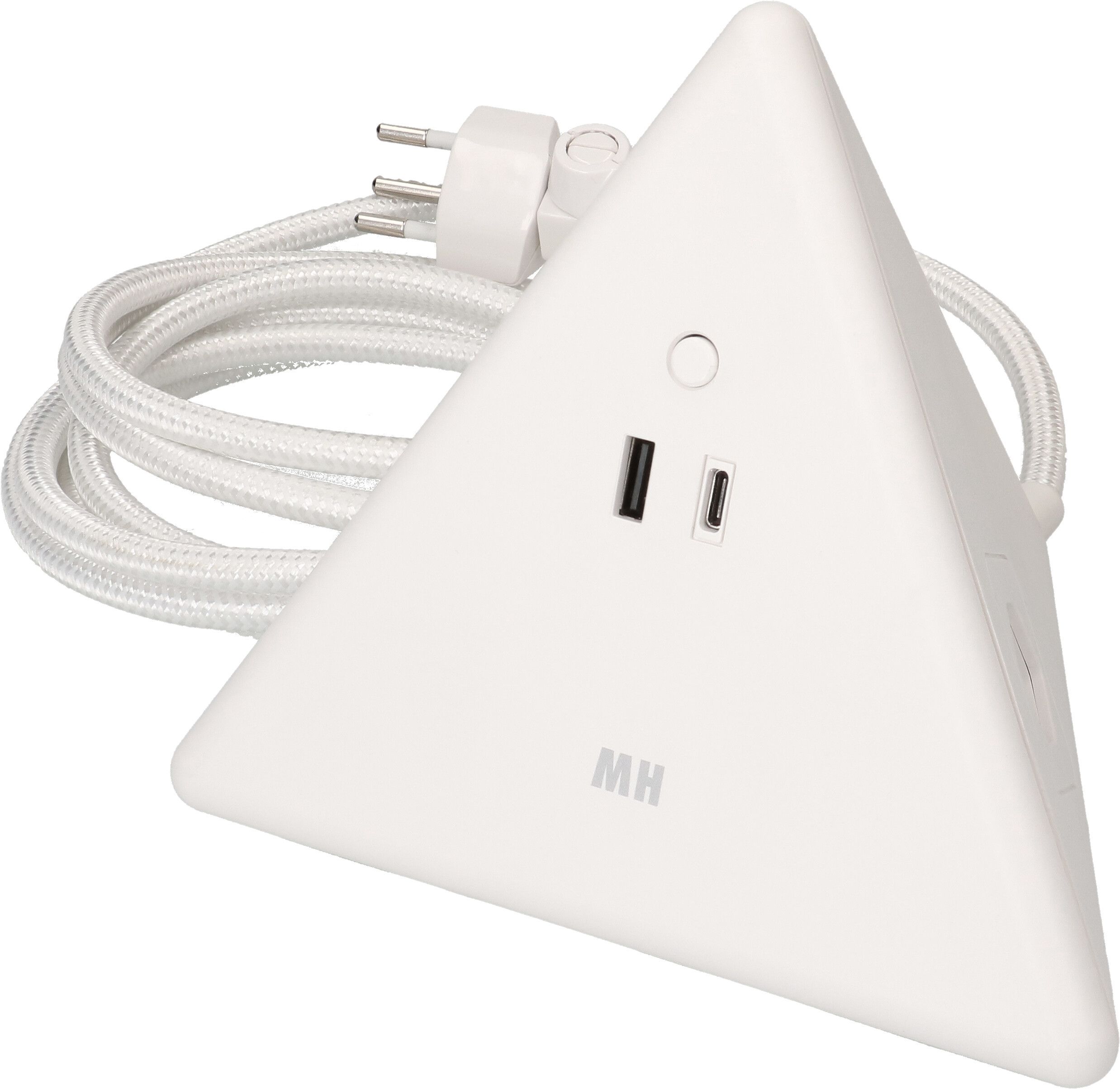 Energy Pyramide multiprise 2x type 13 bc USB A+C 2.5m clip-clap