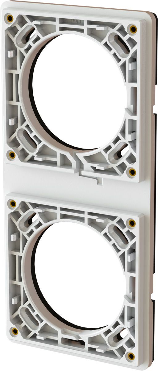 Befestigungsrahmen Gr.1x2/2x1 UP exo IP55 weiss