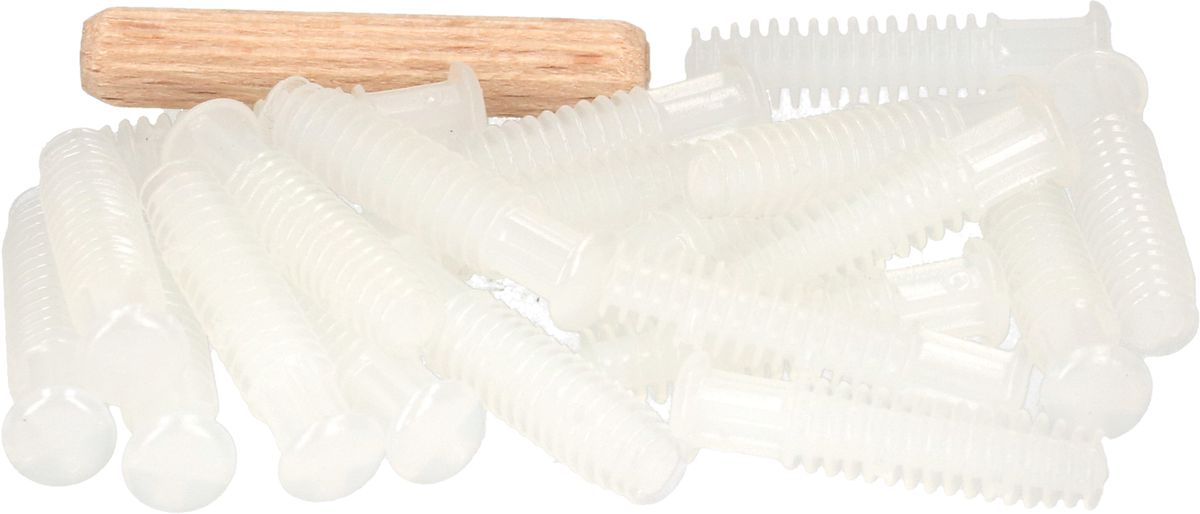 Kabelkanal Befestigungsdübel weiss / 20 Stück