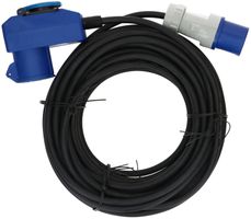 Rallonge CEE H07RN-F3G1.5 noir 15m IP44 3 pôles CEE16 + type 23