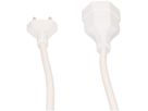 Rallonge TD H05VV-F3G1.5 10m blanc type 12 / type 13