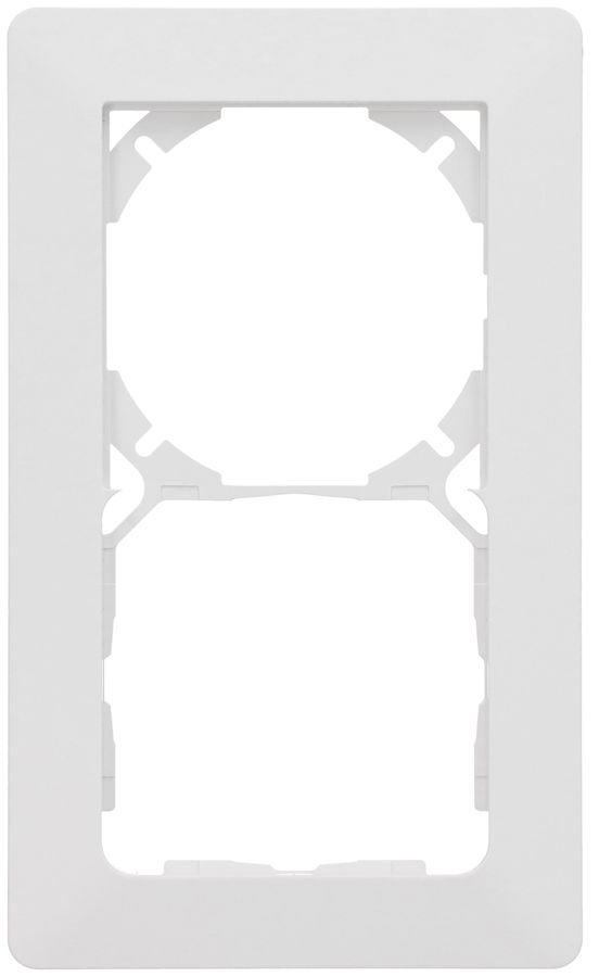 Abdeckrahmen Gr.2x1 60x60 UP inkl. Designprofil priamos weiss