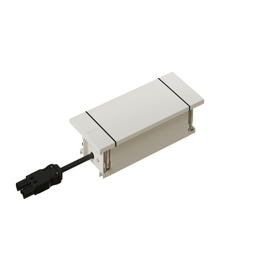 NEXO Steckdoseneinheit weiss 2x Typ 13 1x USB-A/C
