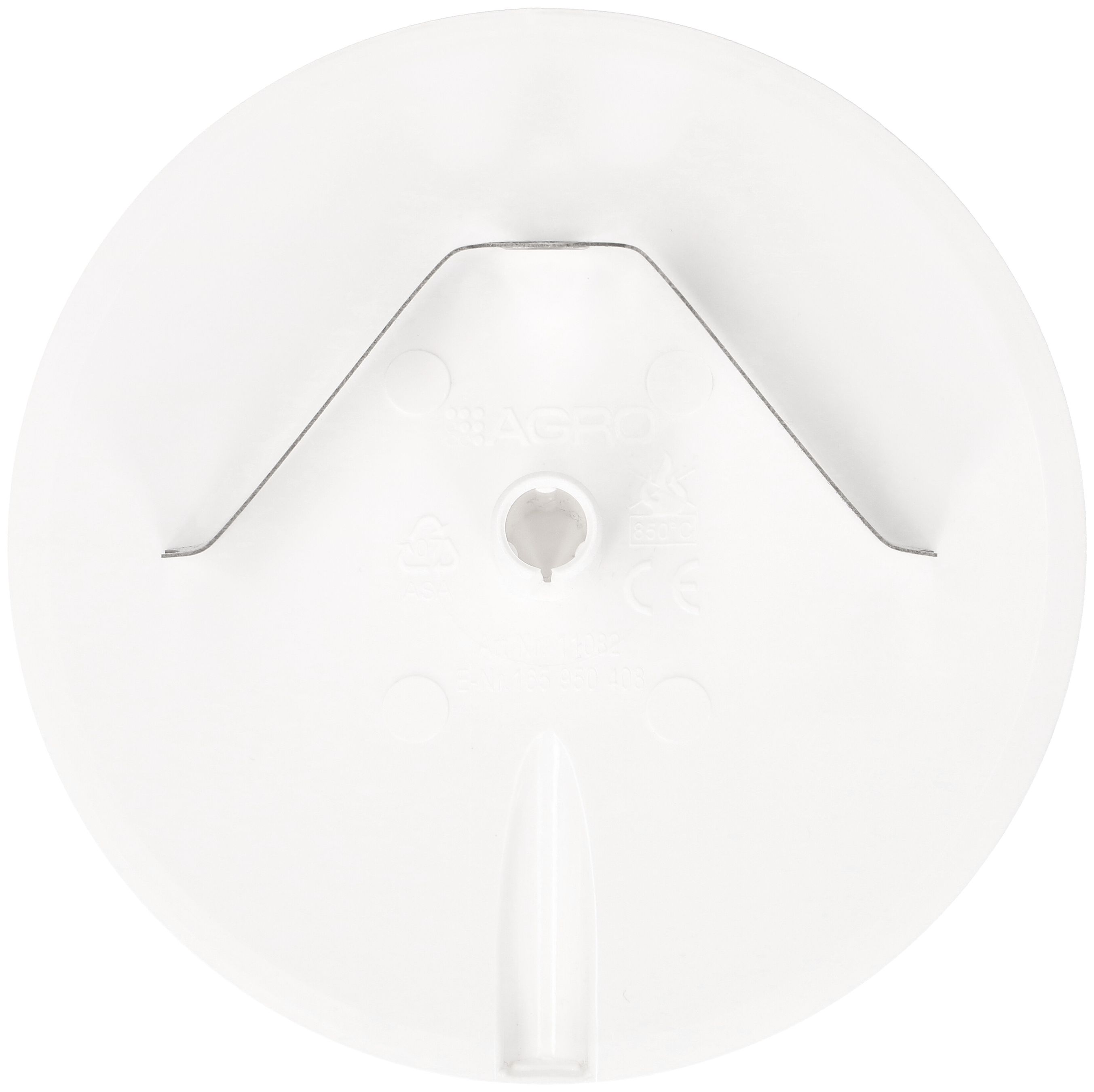 rosette de plafond rond plat é. ressort + en. de câble enfich. bc