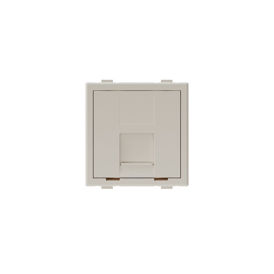 accessoire multimédia 45x45 blanc couverture pour 1x RJ45