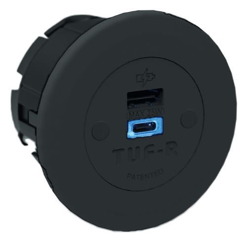 LIBERTY bloc multiprise Pip avec USB-A/C 12/60W noir