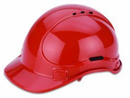 Casque de protection pour électriciens et industriels rouge