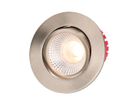 LED-Einbauspot SOLV Ø68 Nickel gebürstet 3000K 710lm 38°