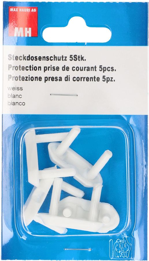 protection prise de courant blanc, 5 pcs.